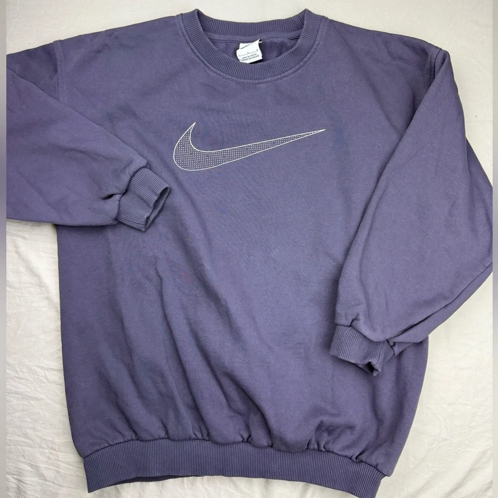 Nike girls‎ Purple fleece sweatshirt size Large